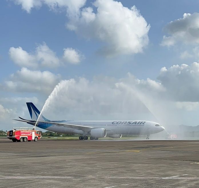 Corsair opère le vol inaugural de son 6ème A330neo à destination de Fort-de-France