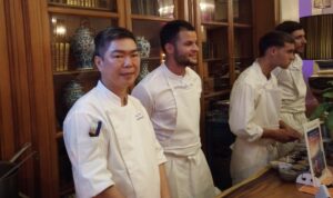 Chef Gary Wong accompagné des Chefs : Brahim Oushi et Swan Gireaud