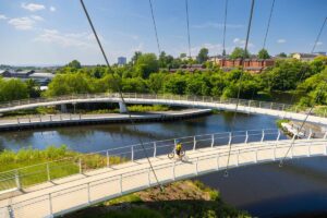 Stockingfield bridge cyclist © VisitScotland - Kenny Lam