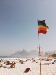 La plage d'Arpoador, à Rio