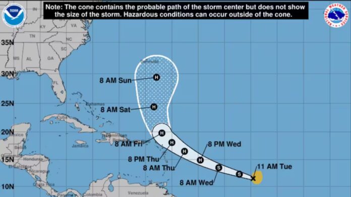 La tempête tropicale Jerry se dirige vers les Caraïbes