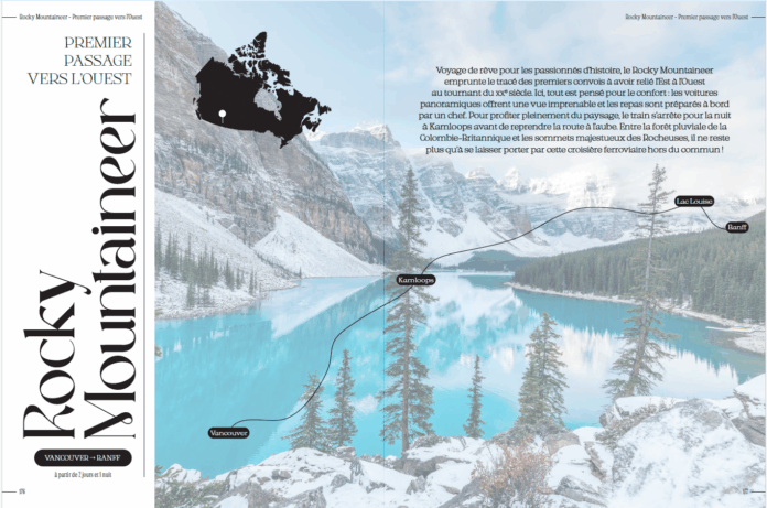 En train au Canada, édité chez Voyages Gallimard