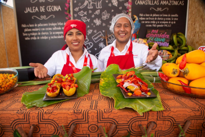 Gélatine de bœuf séché et paniers amazoniens. Mallku Producciones / ©PROMPERÚ.