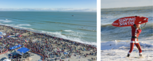 Les Surfing Santas à Cocoa Beach - crédit photo - Visit Space Coast for VISIT FLORIDA