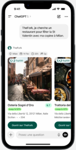 TheFork lance les réservations de restaurants avec ChatGPT