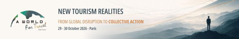 Visuel du forum A World for Travel, 29 et 30 octobre 2026 à Paris