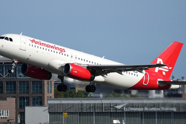 Airbus A320 d’AnimaWings à l’aéroport de Brême