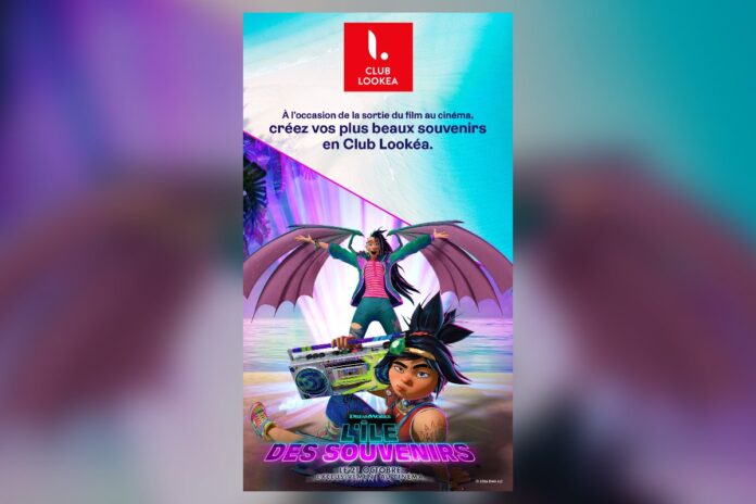 Affiche de la campagne Club Lookéa pour le film L’île des souvenirs de DreamWorks