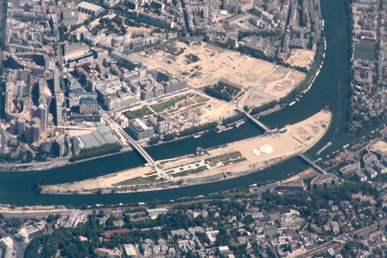 Vue aérienne de l’île Seguin