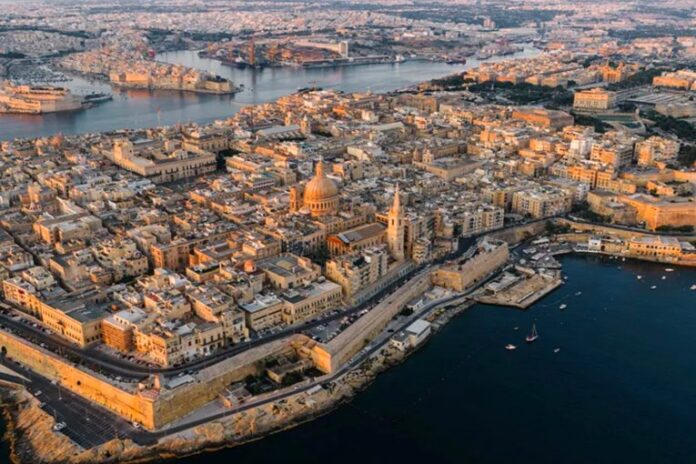 Vue aérienne de La Valette, à Malte, hôte du 26e Sommet mondial du WTTC