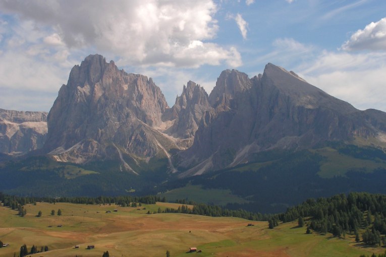 Le Sassolungo depuis l’Alpe di Siusi