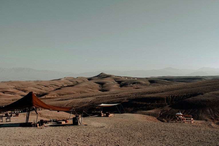 Le désert d’Agafay, près de Marrakech