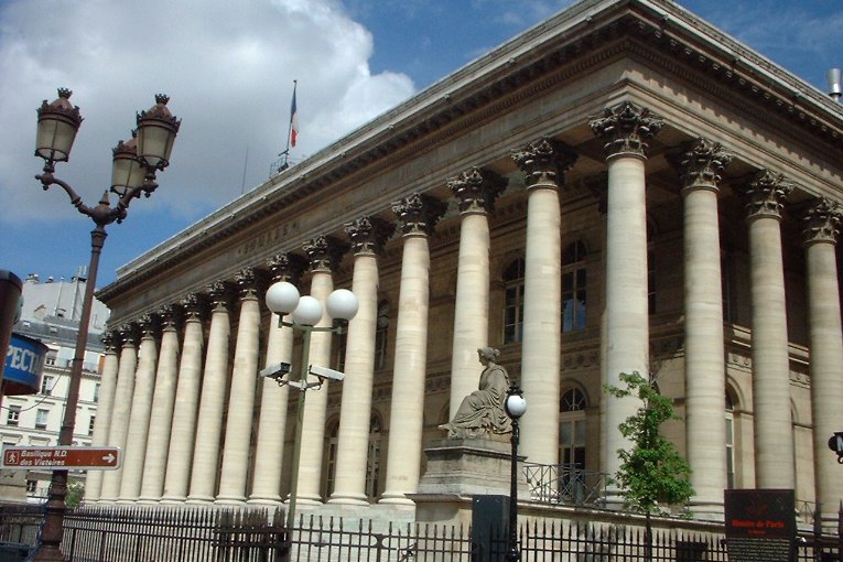 Le palais Brongniart, ancien siège de la Bourse de Paris