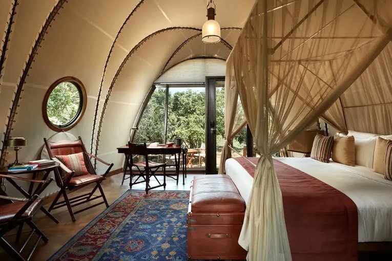 Chambre d’une maison Relais & Châteaux