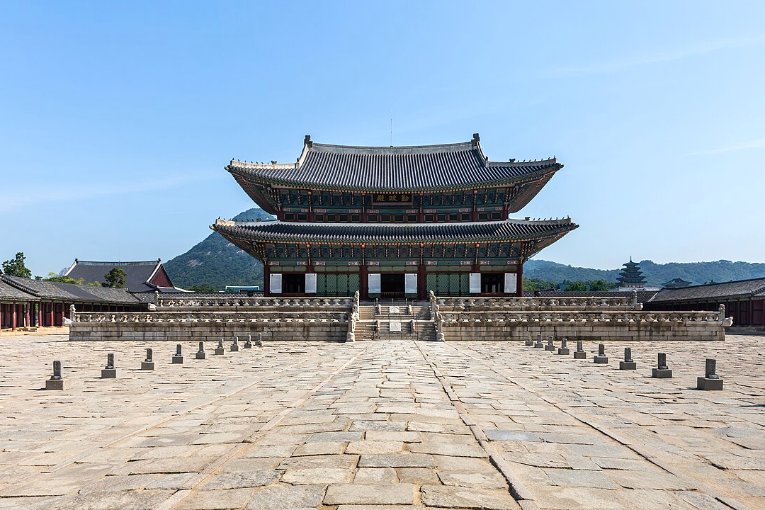 Salle du trône Geunjeongjeon du palais Gyeongbokgung