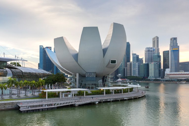 L’ArtScience Museum, à Marina Bay Sands