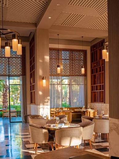 La salle de TFAYA, brasserie arabesque du Park Hyatt Marrakech