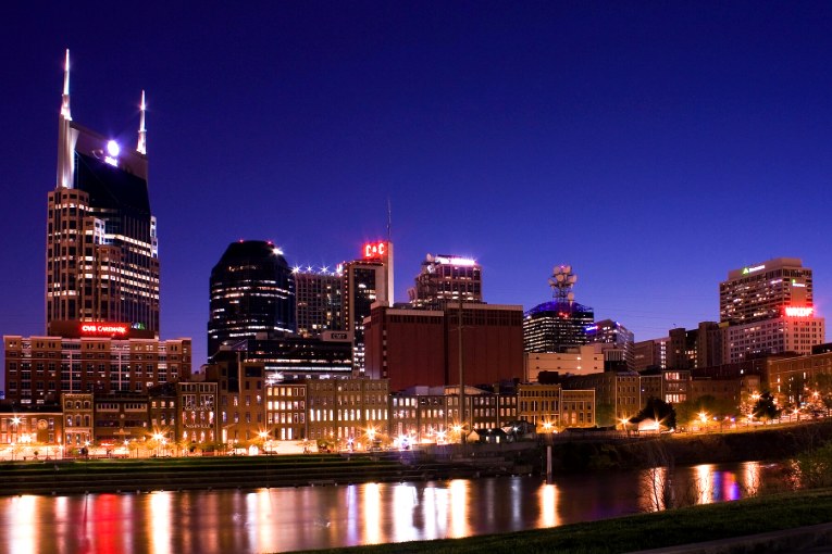 Vue des gratte-ciel de Nashville, dans le Tennessee
