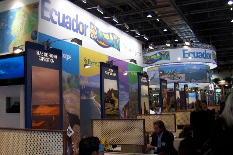 Un stand du salon World Travel Market à Londres